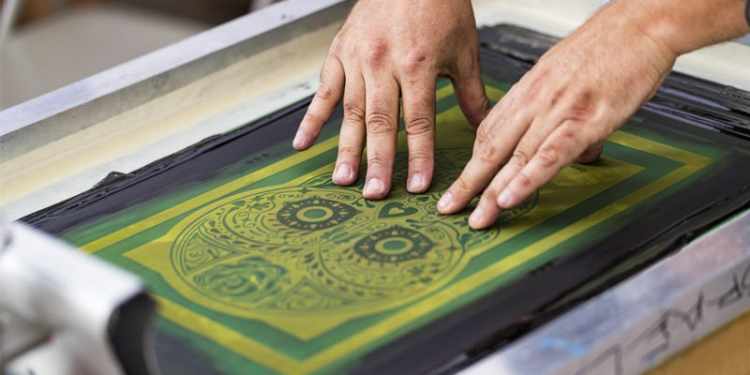types of screen printing