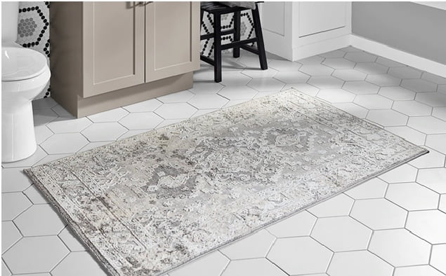 bathroom rug for double sink