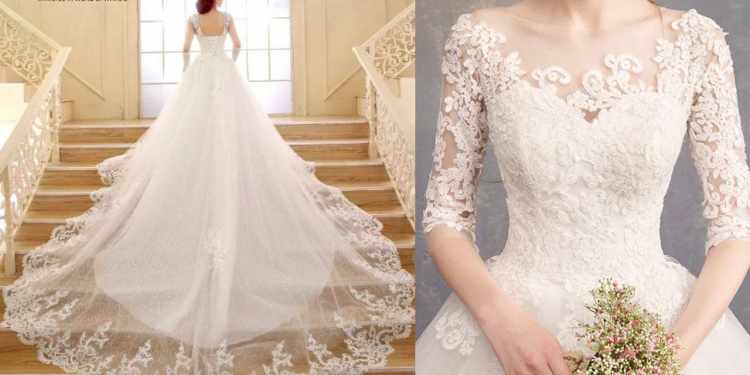 camouflage wedding gown