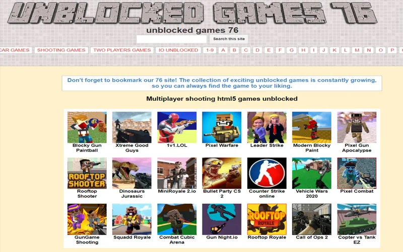 Discover Free Unblocked Games 76 Details in 2023