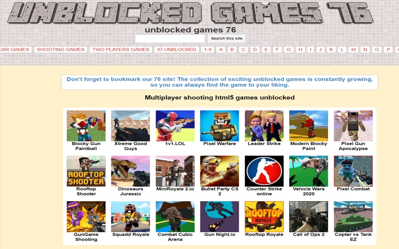 Unblocked Car Games 76